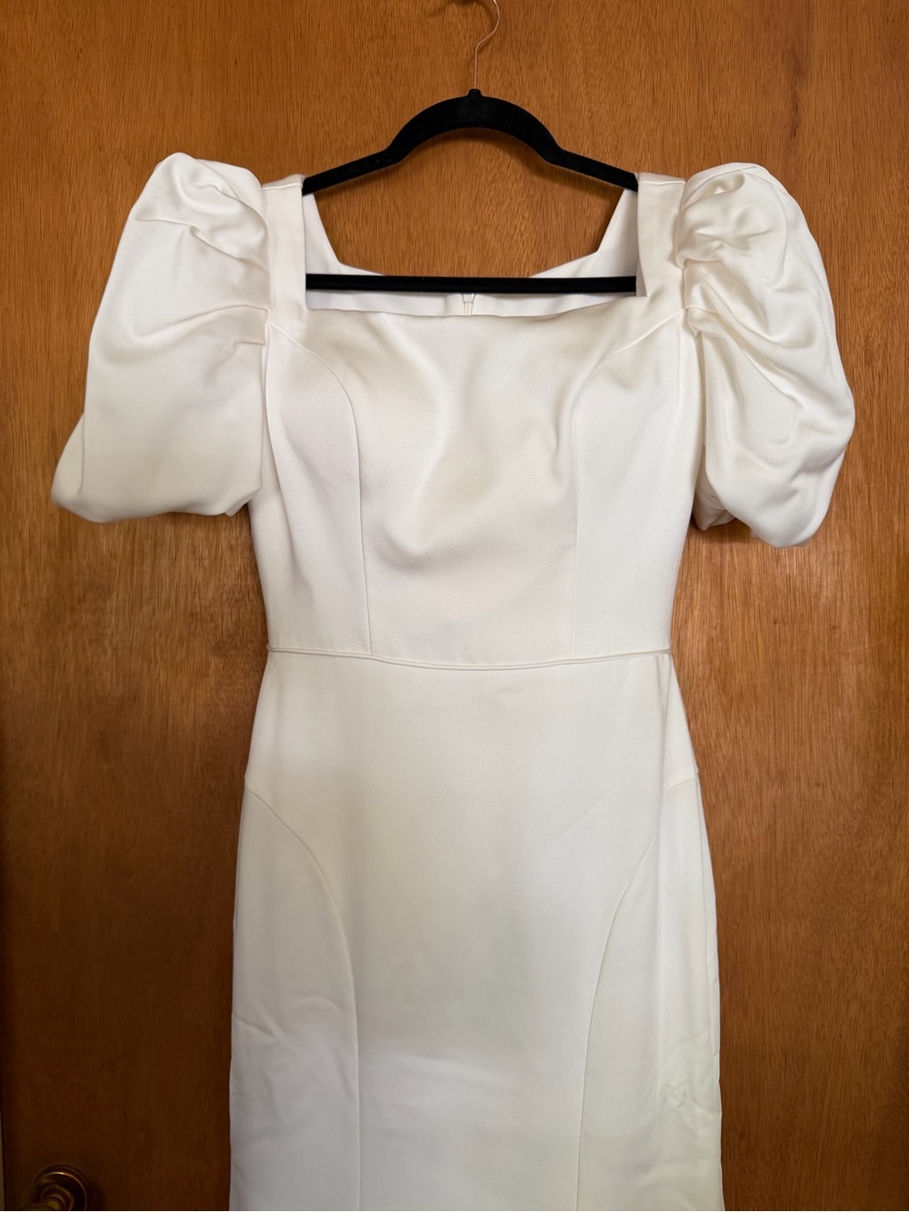 Miosa bride ivory puff sleeve wedding dress satin le blanc Casablanca - Picture 4 of 16